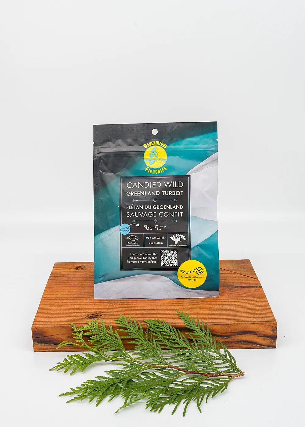 candied wild turbot package front