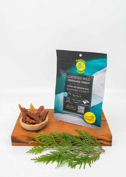 candied wild turbot package and product