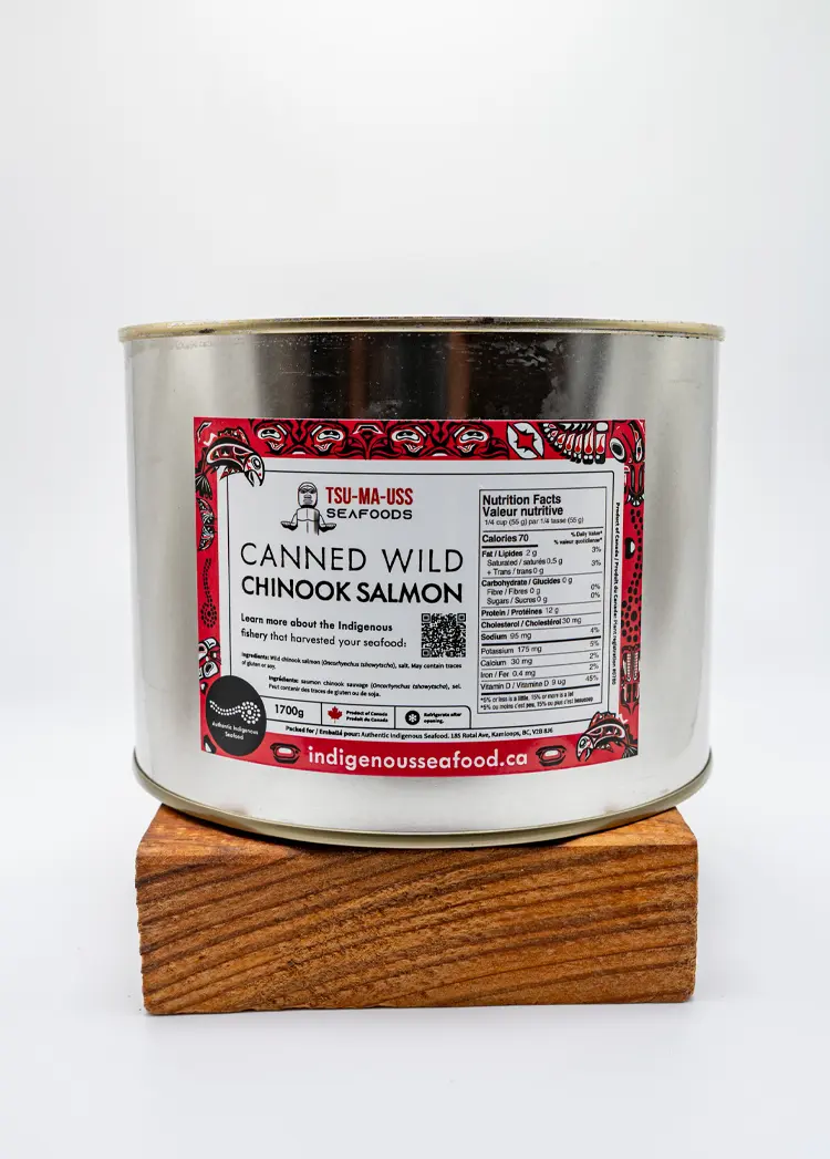wild chinook canned 1700g front